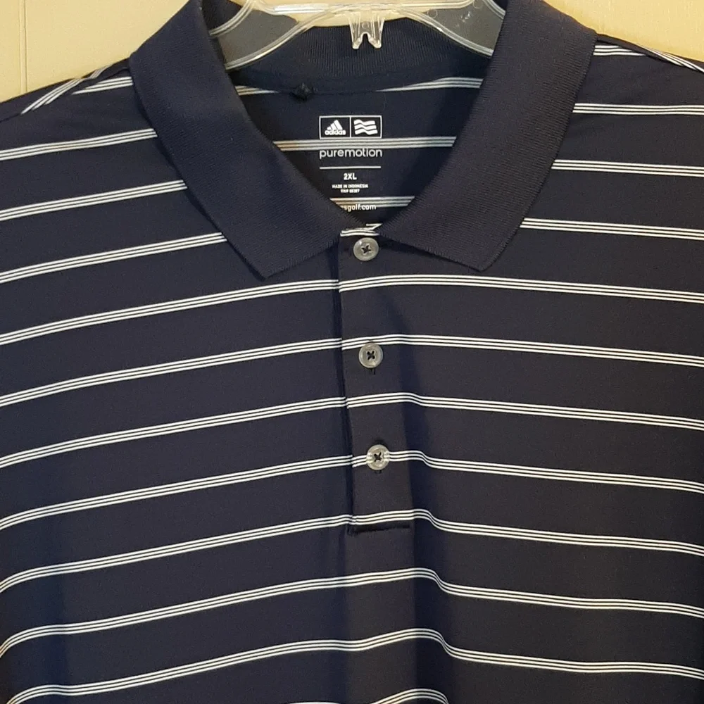 Adidas Men's Size XXL Pure Motion Short Sleeve Polo Shirt Golf Casual